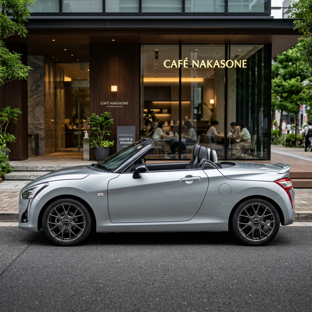 美しいFRプロポーション（ロングノーズ・ショートデッキ）が際立つビジョンコペンのサイドビュー