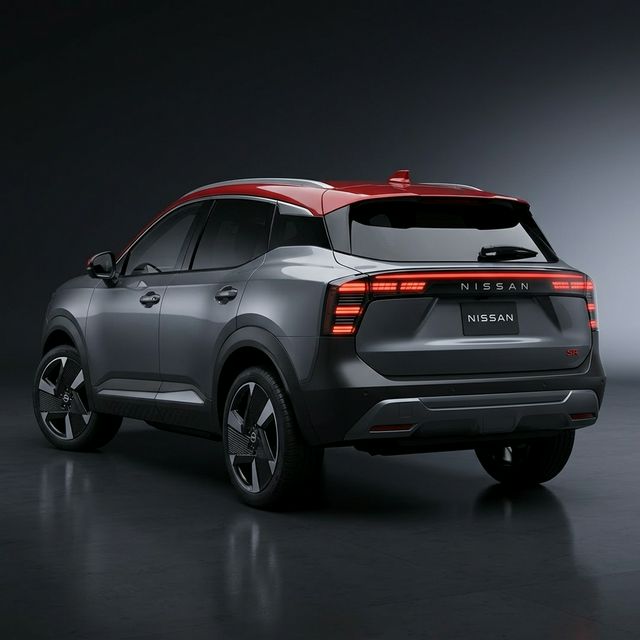 逆L字型テールランプがワイド感を強調するリア予想CG