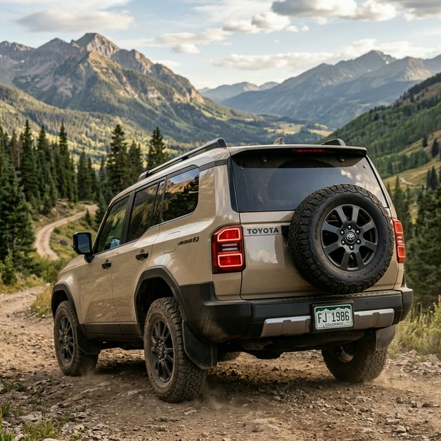 新型ランドクルーザーFJ リアビュー予想CG