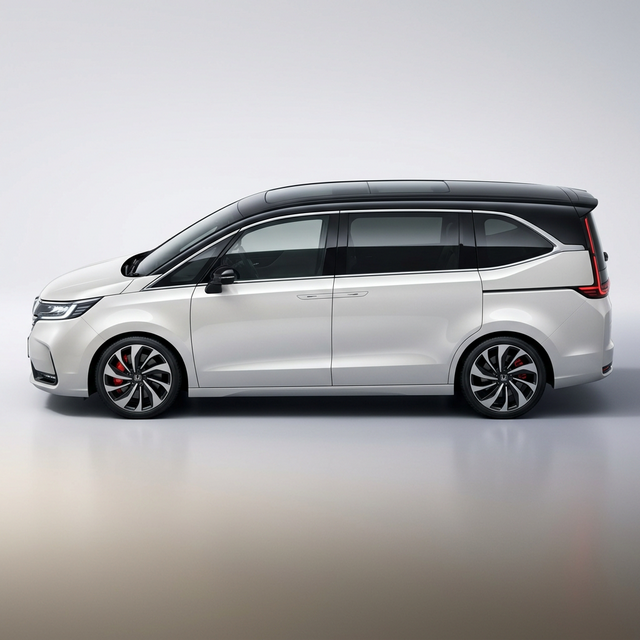 フローティングルーフと流麗なエアロフォルムの次世代ステップワゴン サイドビュー