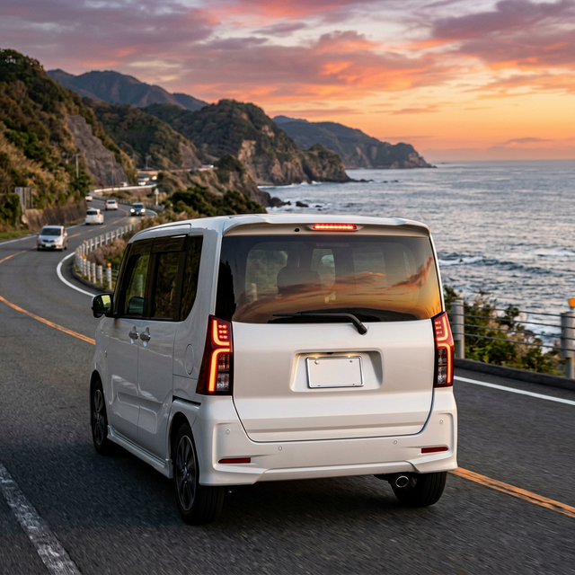 新型タント リアビュー