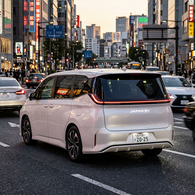 一文字に光るLEDテールライトが印象的なリアビューの予想CG